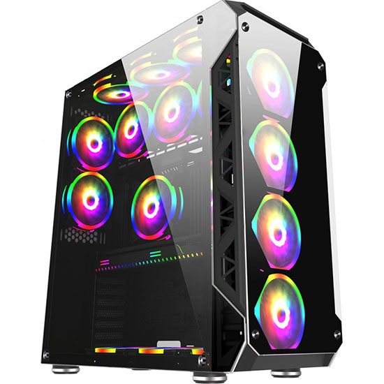 CASE POWERCASE P100 FULL TOWER 6xFAN RGB - متجر نابتك - Nabtech